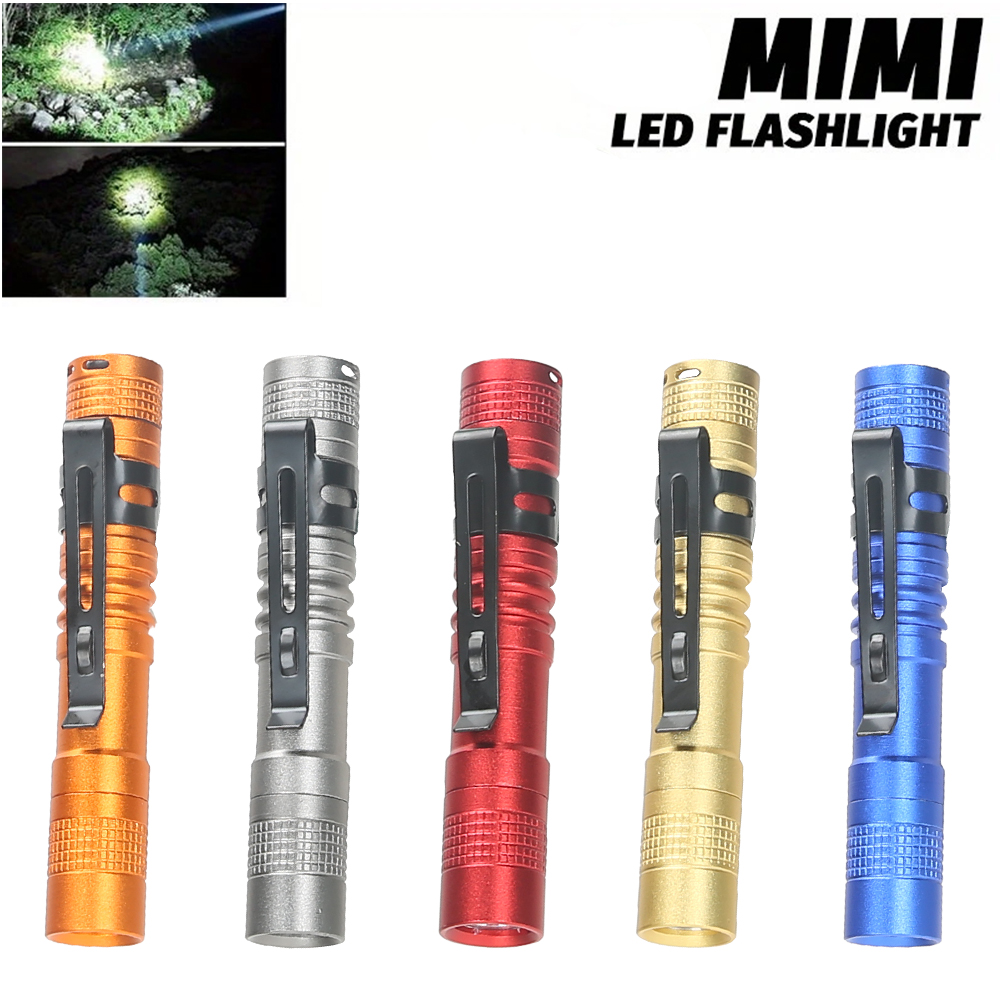Outdoor Lighting For Camping - 미니 휴대용 LED 펜 라이트 클립