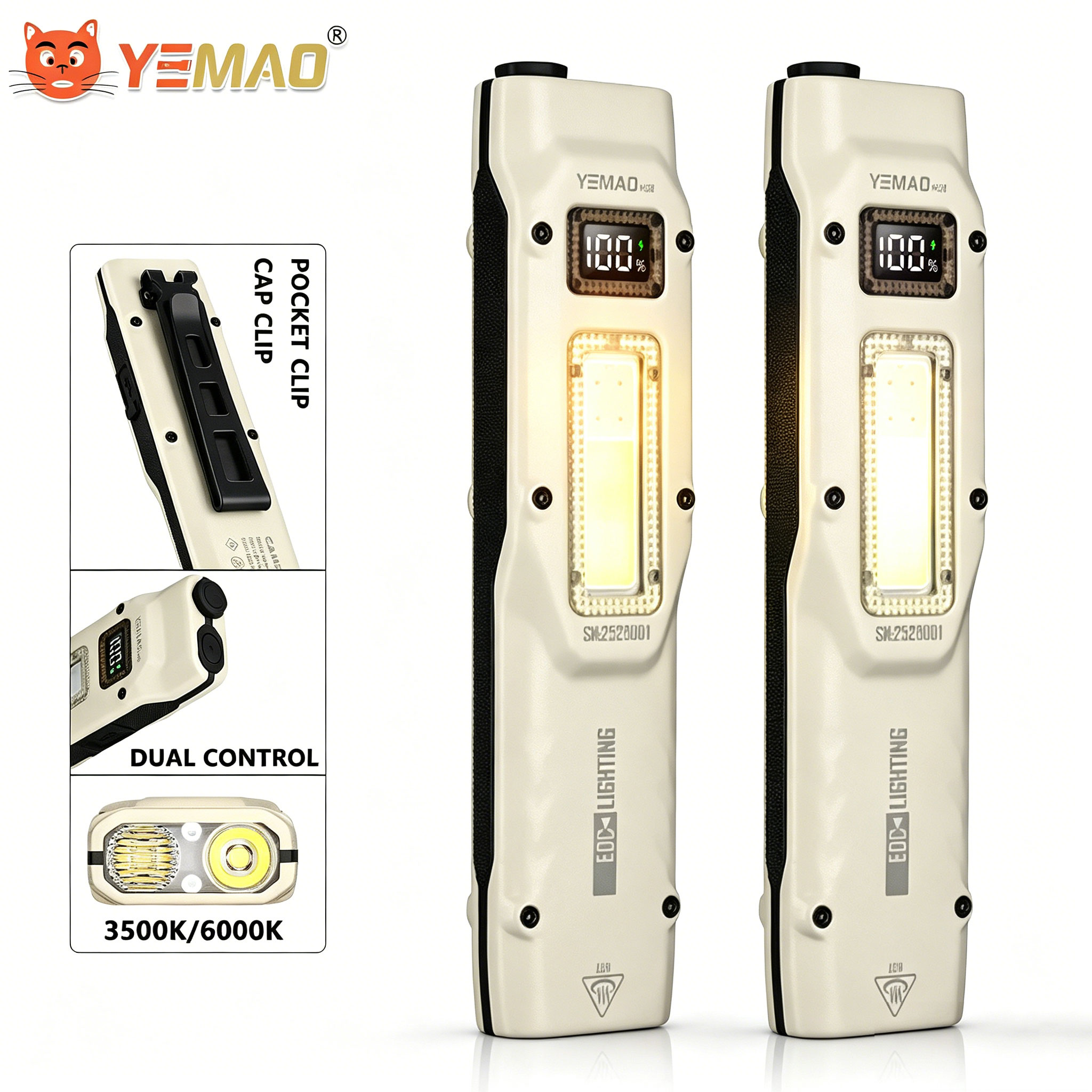 Outdoor Lighting For Camping - 휴대용 880LM YEMAO M28 양방향 클램프