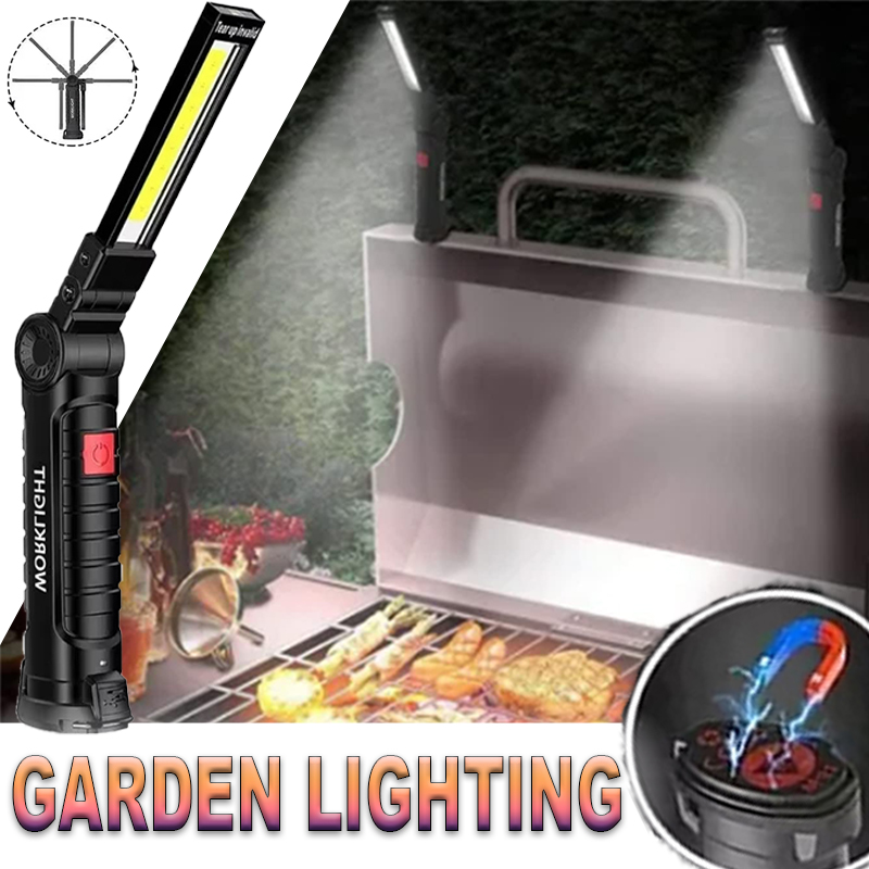 Outdoor Lighting For Camping - 마그네틱 후크가있는 휴대용 LED 손전등 야외