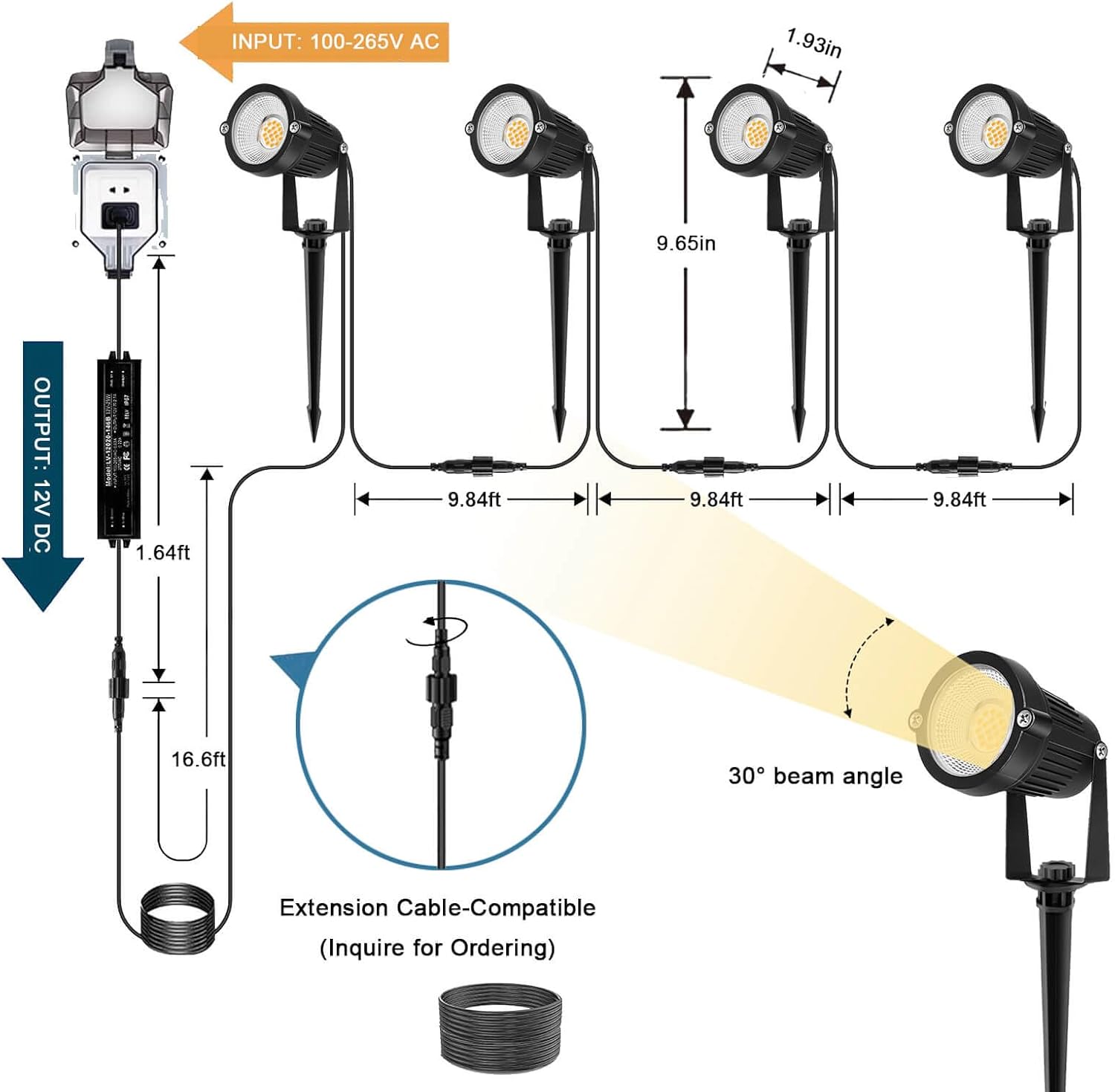 Outdoor Lighting Low Voltage - 저전압 조경 조명, 12V LED 야외