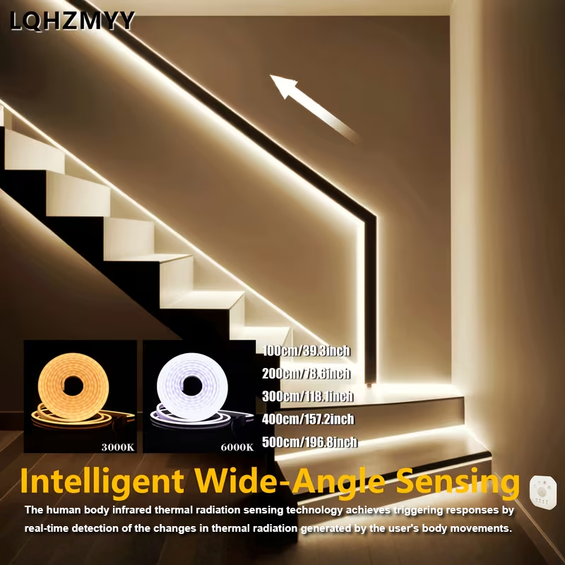 Outdoor Lighting Options - 1-5m LED 모션 센서 라이트 스트립,