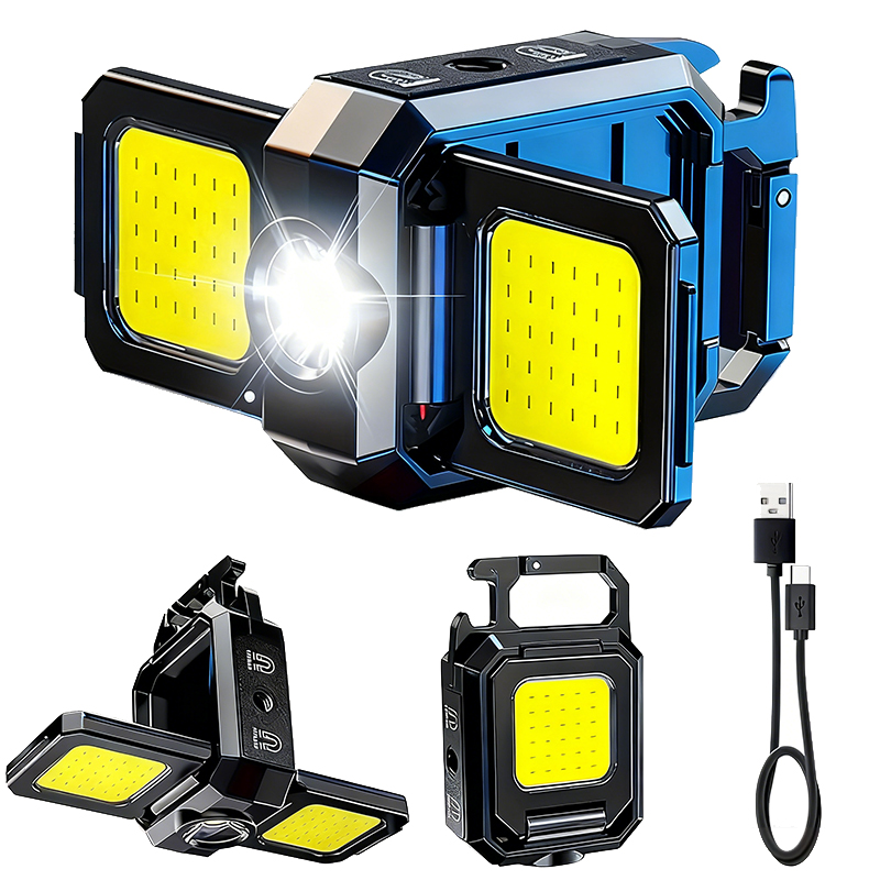 Outdoor Lighting For Camping - 미니 손전등 키체인 라이트 COB 작업등