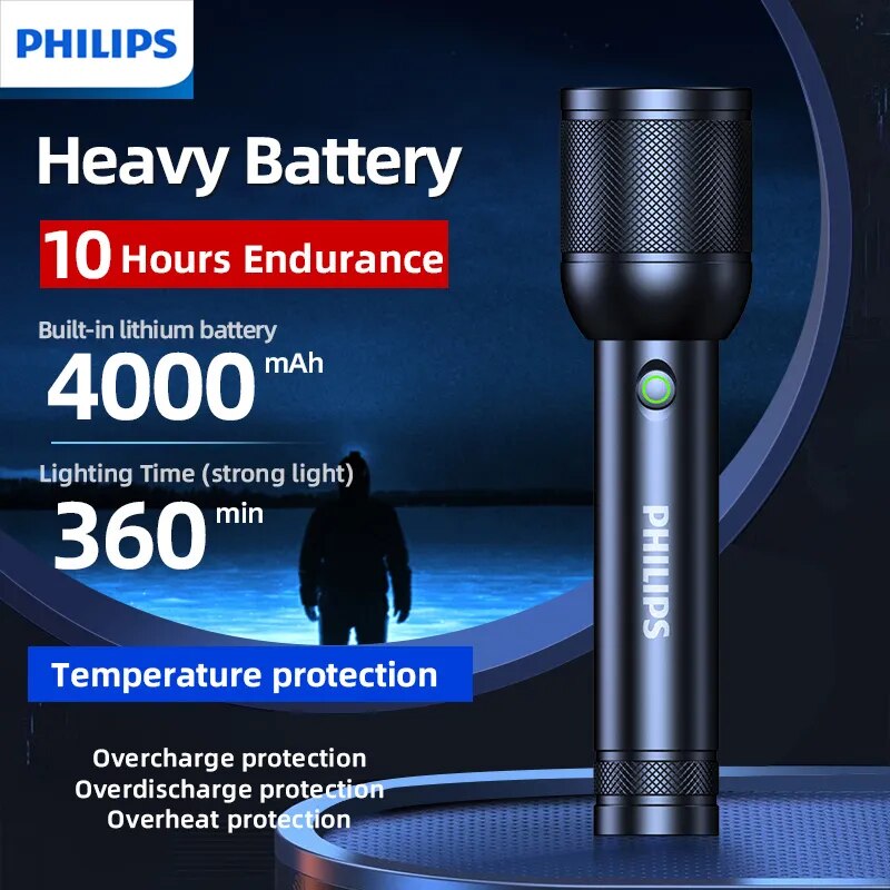Outdoor Lighting Philips - 필립스 3200 루멘 LED 손전등 1000m