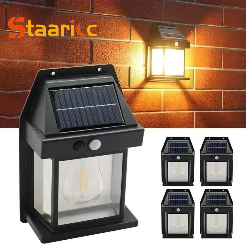 Xl Outdoor Lighting - 야외 태양광 텅스텐 벽등, 모션 센서