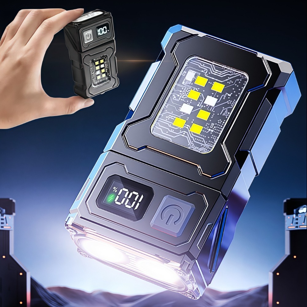 Outdoor Lighting For Camping - 충전식 미니 LED 손전등 마그네틱 클립형