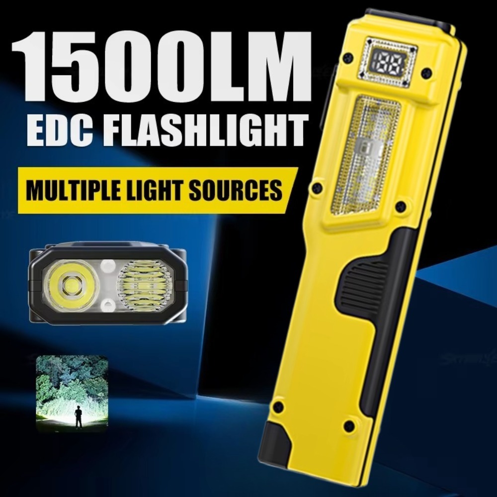 Outdoor Lighting For Camping - 초박형 EDC 충전식 LED 손전등 배터리