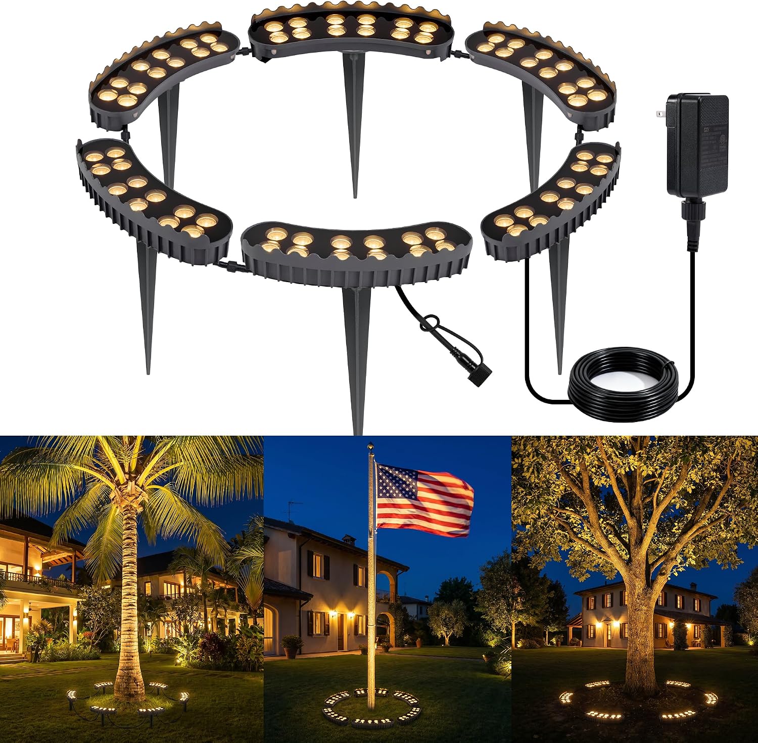 Outdoor Lighting Low Voltage - 야외 링 트리 조명 6팩, 조경용