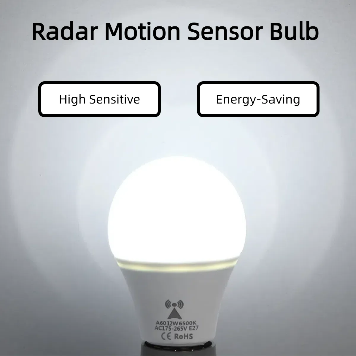 Outdoor Lighting On Stairs - AC175V-265V E27 레이더 모션 센서 LED