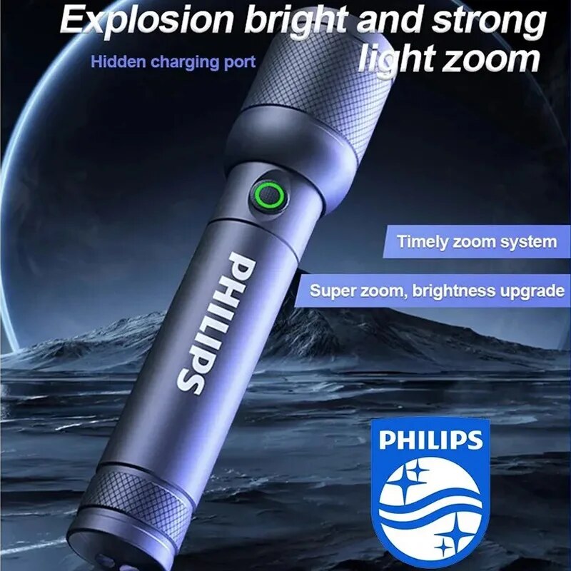 필립스 6168 광학 줌 손전등 Type-C 휴대용 손 - Outdoor Lighting Philips 리뷰 및 가격