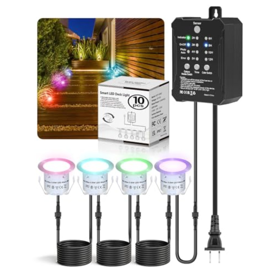 저전압 변압기 타이머와 광센서가 포함된 RGB 데크 조 - Outdoor Lighting Kits Low Voltage 리뷰 및 가격