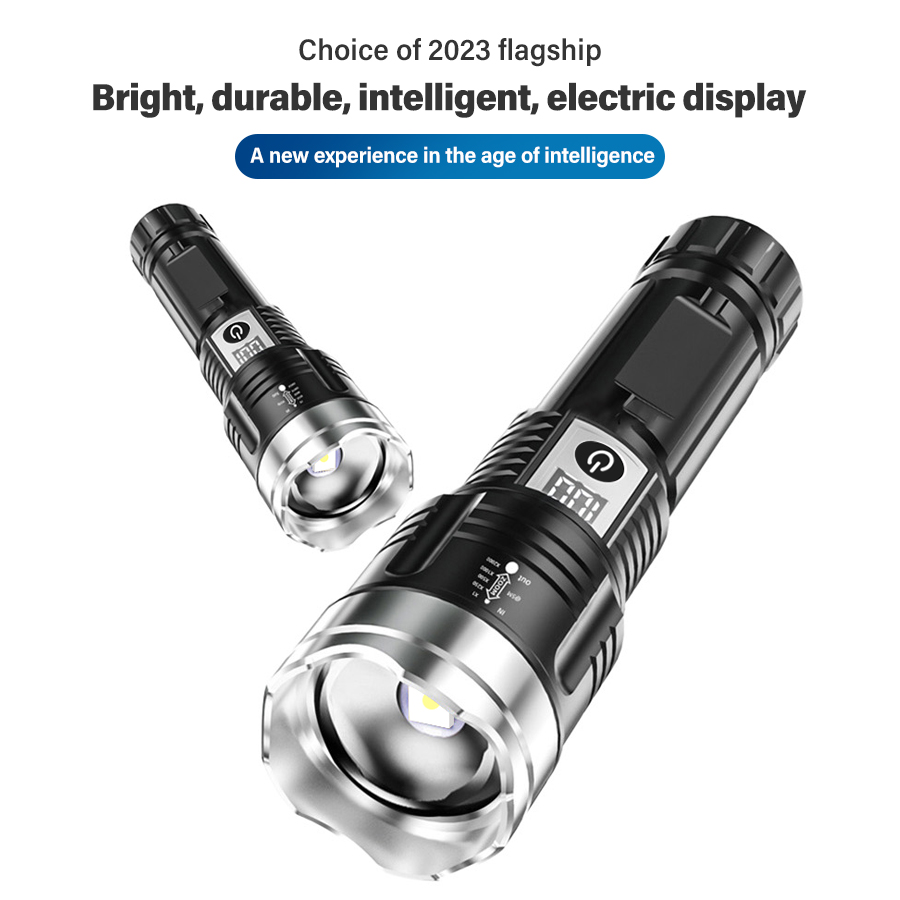 고출력 200000LM LED 손전등 내장 배터리 타입 - Outdoor Lighting For Camping 리뷰 및 가격