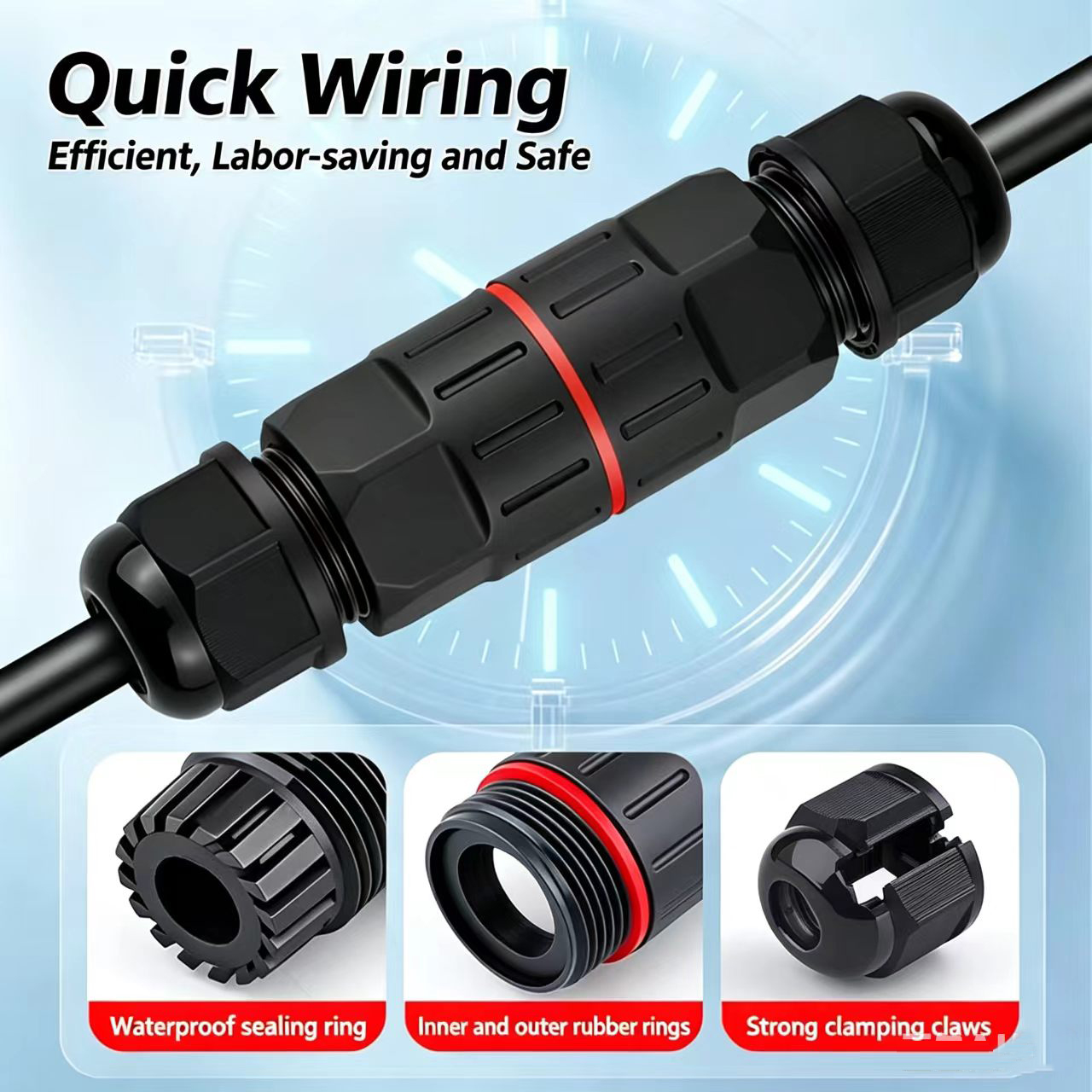 1Pc 2핀 3핀 와이어 커넥터 IP68 방수 전기 박 - Outdoor Lighting Low Voltage 리뷰 및 가격