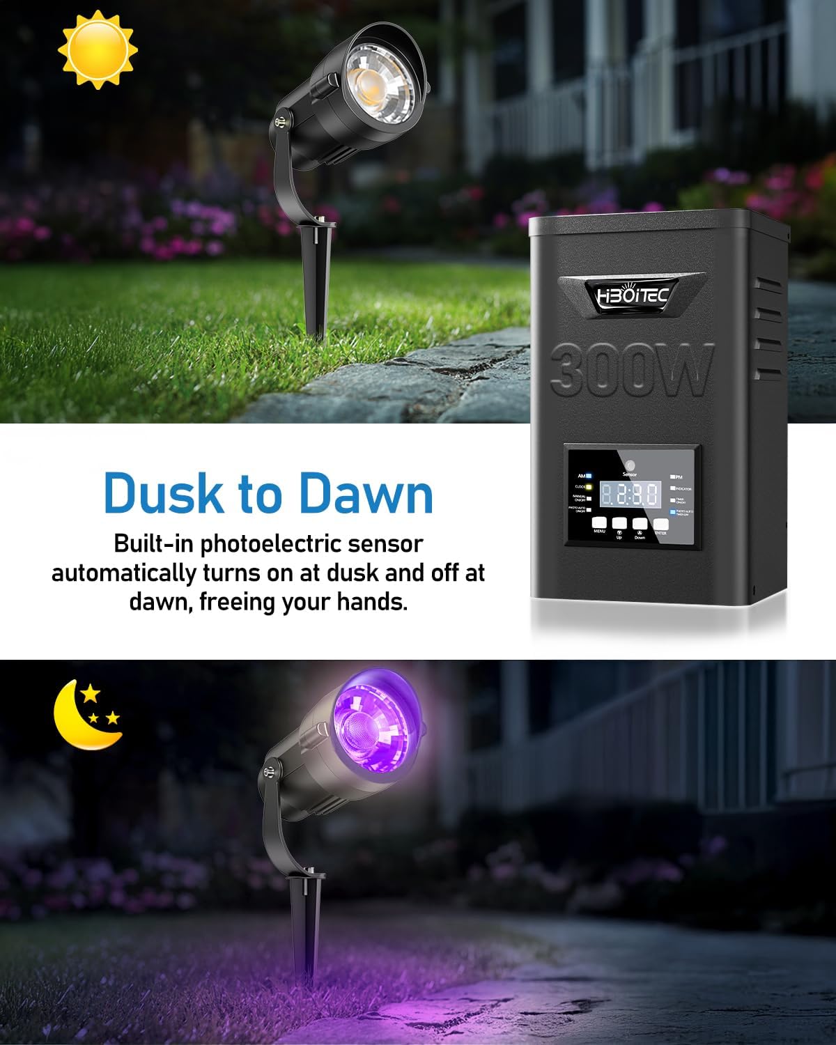 HIBOITEC 12W RGBCWWW 조경 조명 키트( - Outdoor Lighting Kits Low Voltage 리뷰 및 가격
