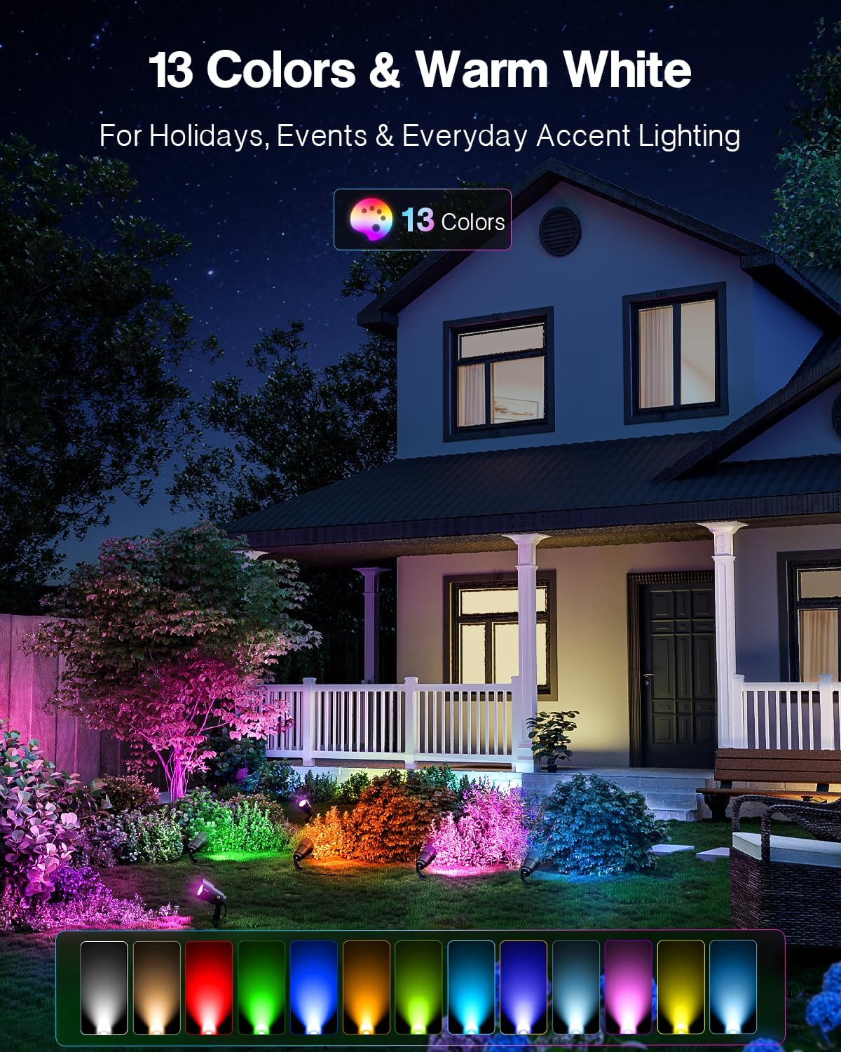 HIBOITEC 12W RGBCWWW 조경 조명 키트( - Outdoor Lighting Kits Low Voltage 리뷰 및 가격