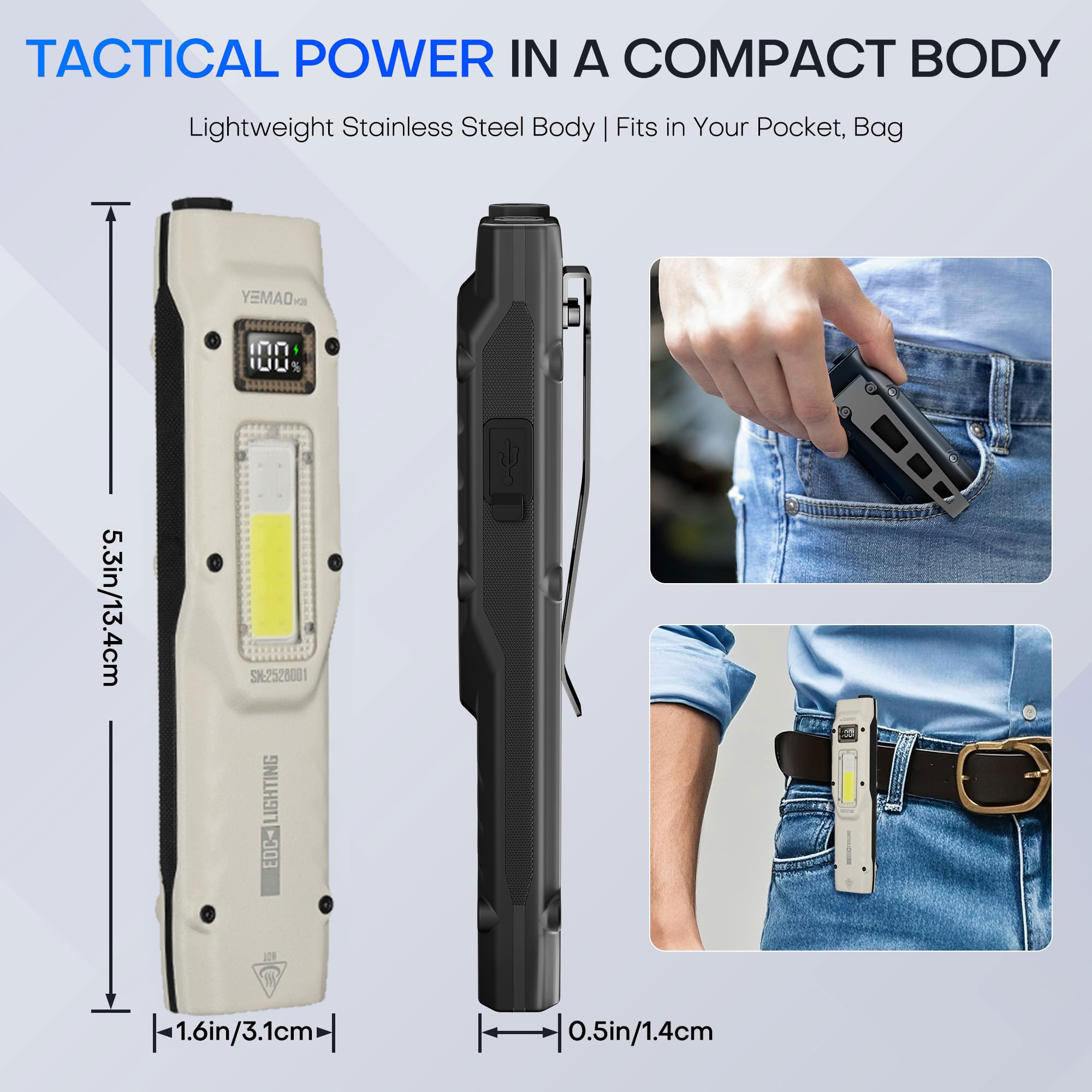 휴대용 880LM YEMAO M28 양방향 클램프 10 - Outdoor Lighting For Camping 리뷰 및 가격