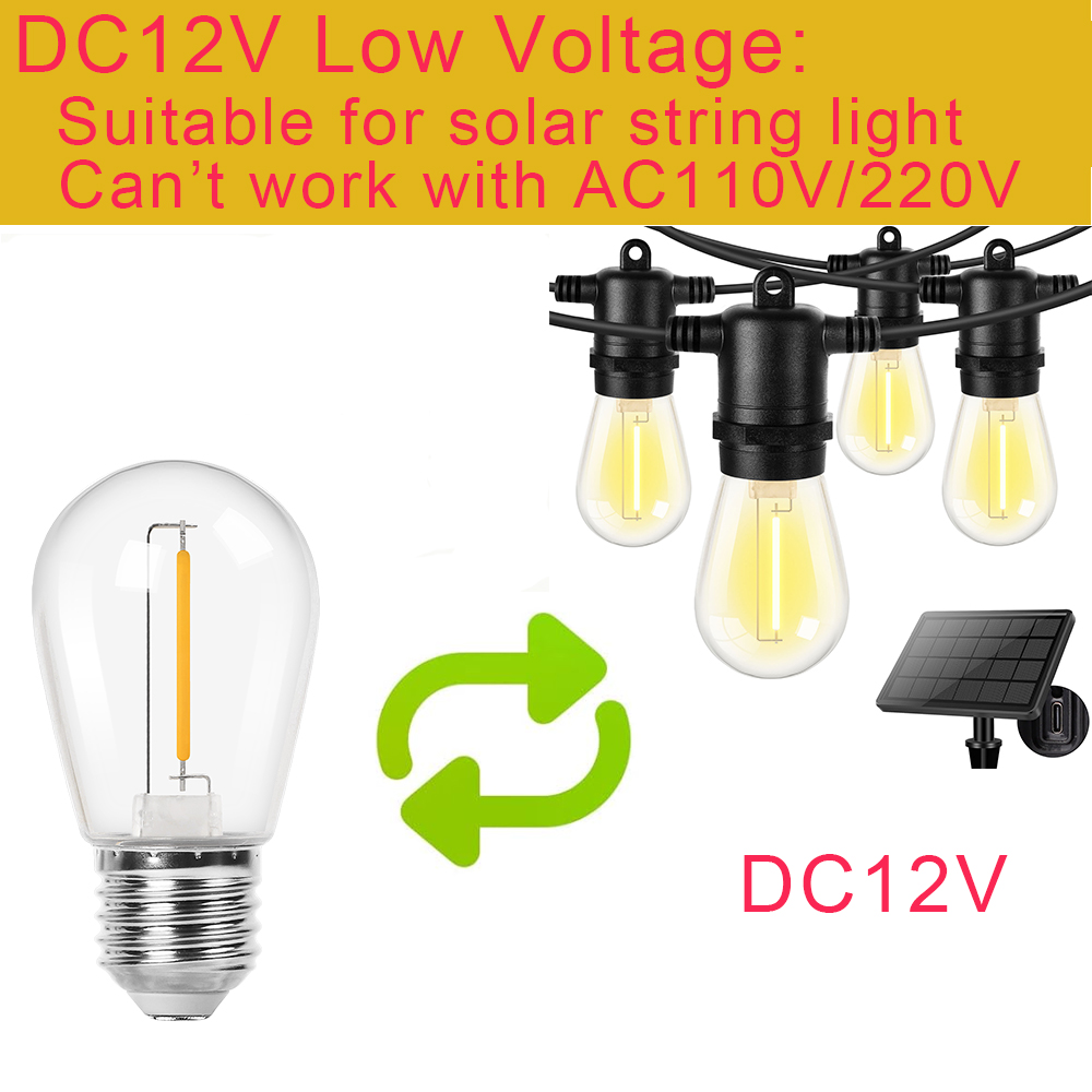 RV 캠핑카 선박용 야외 비산 방지 태양광 스트링 전구 - Outdoor Lighting Low Voltage 리뷰 및 가격