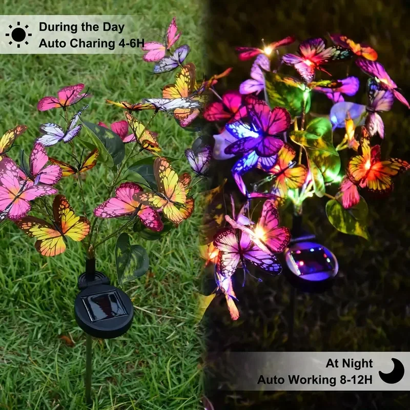 태양 LED 나비 정원 조명 마당 파티오 축제 크리스마 - Outdoor Lighting Company 리뷰 및 가격