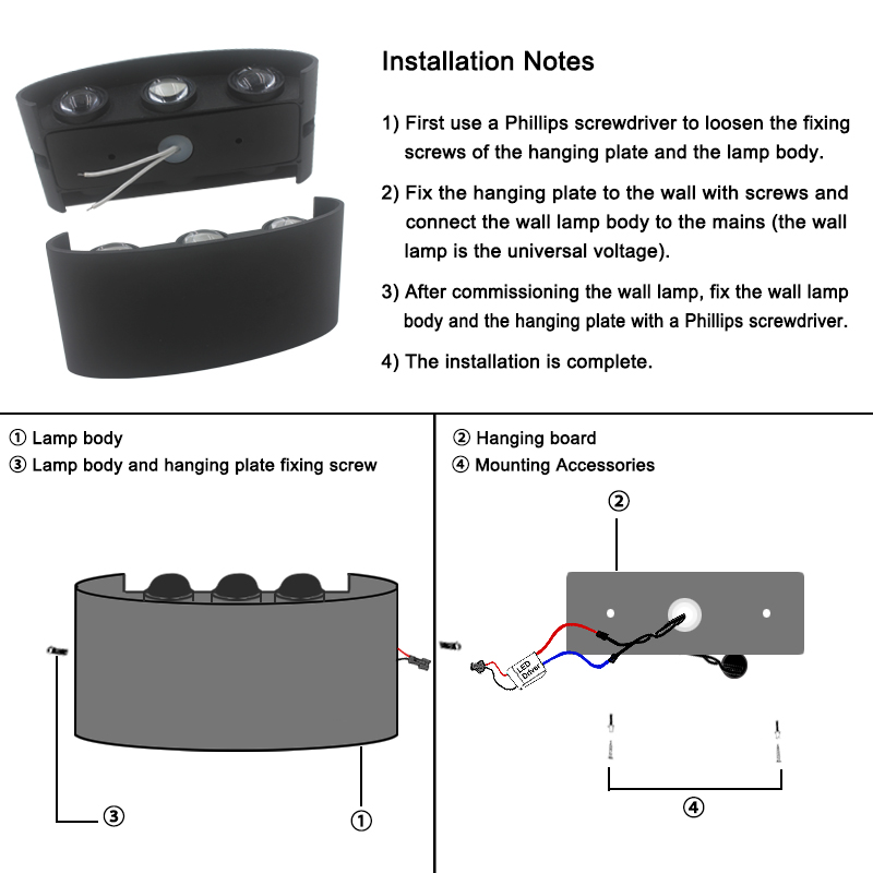 2W 4W 6W 8W 10W 12W LED 벽등 방수  - Xl Outdoor Lighting 리뷰 및 가격