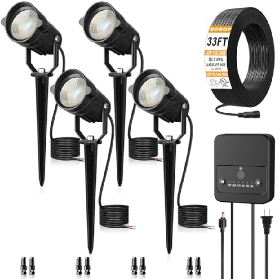 조경 조명 키트 저전압 조경등(황혼에서 새벽까지 작동) - Outdoor Lighting Kits Low Voltage 리뷰 및 가격