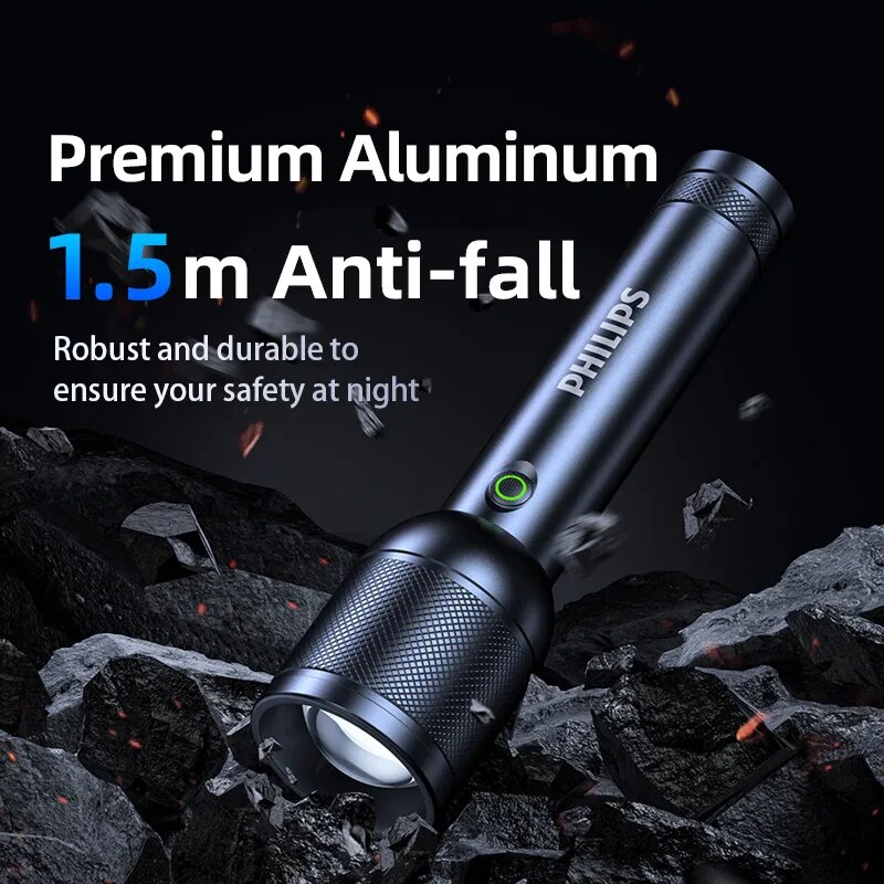 필립스 3200 루멘 LED 손전등 1000m 휴대용  - Outdoor Lighting Philips 리뷰 및 가격