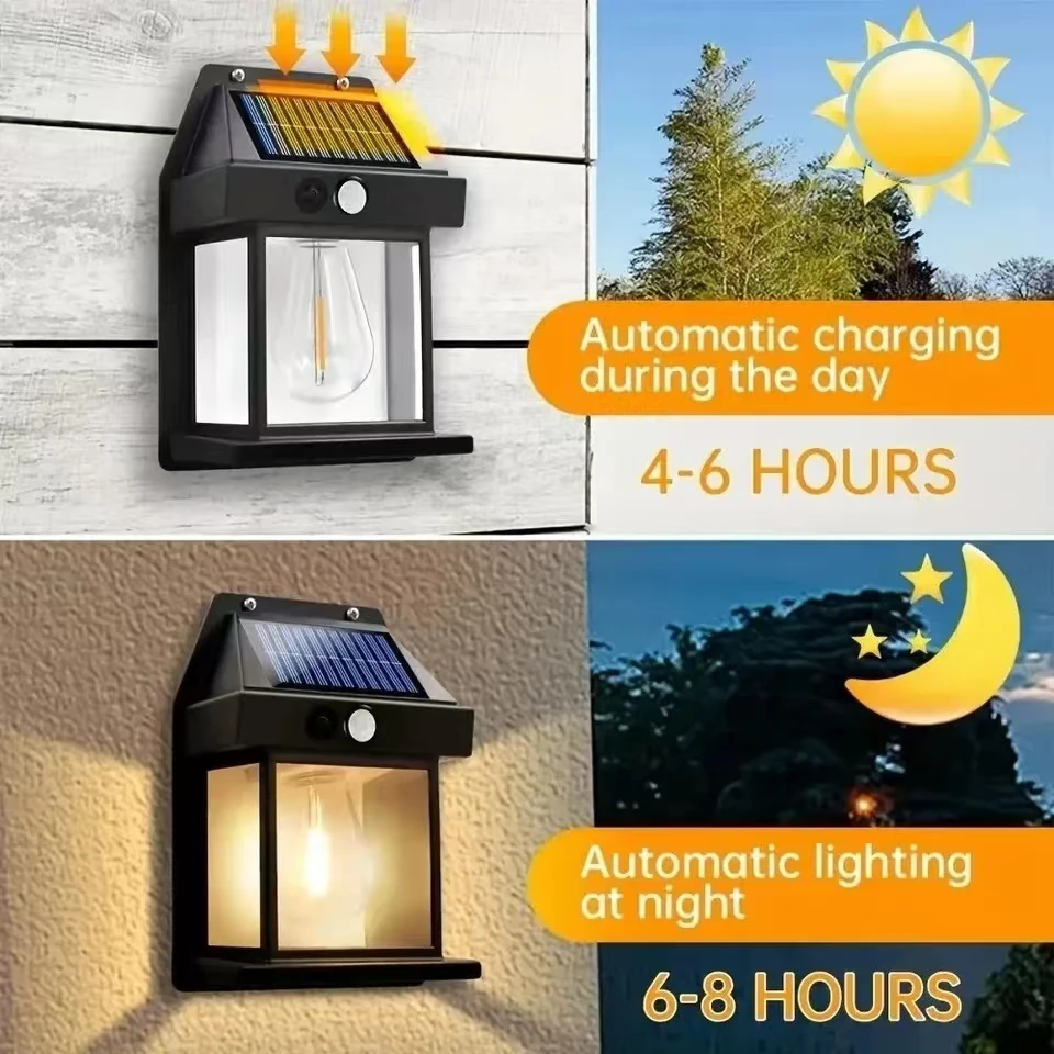 야외 태양광 텅스텐 벽등, 모션 센서 내장, IP65  - Xl Outdoor Lighting 리뷰 및 가격