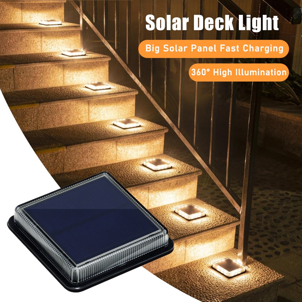 태양광 데크 조명, 야외 태양광 발전 계단 램프, 방수 - Outdoor Lighting On Stairs 리뷰 및 가격