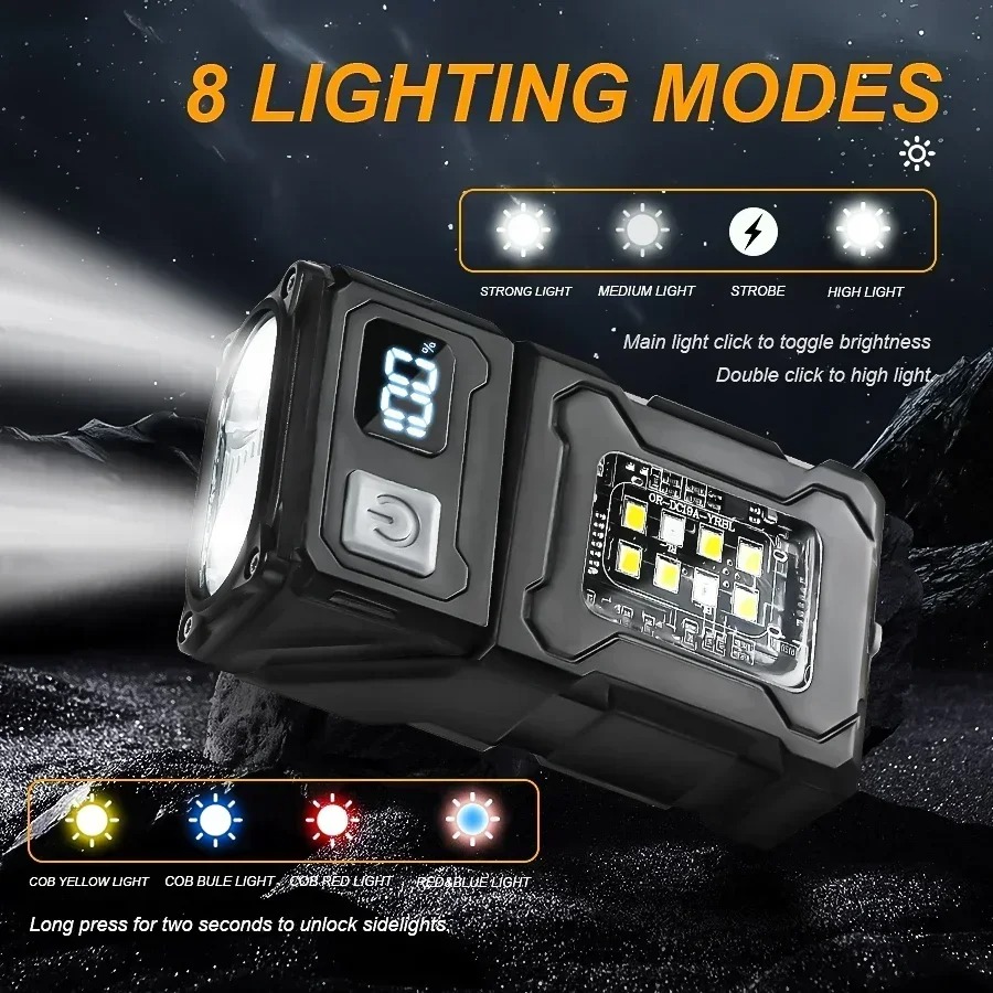 미니 USB 충전식 LED 손전등 테일 마그넷 COB  - Outdoor Lighting Ideas 리뷰 및 가격