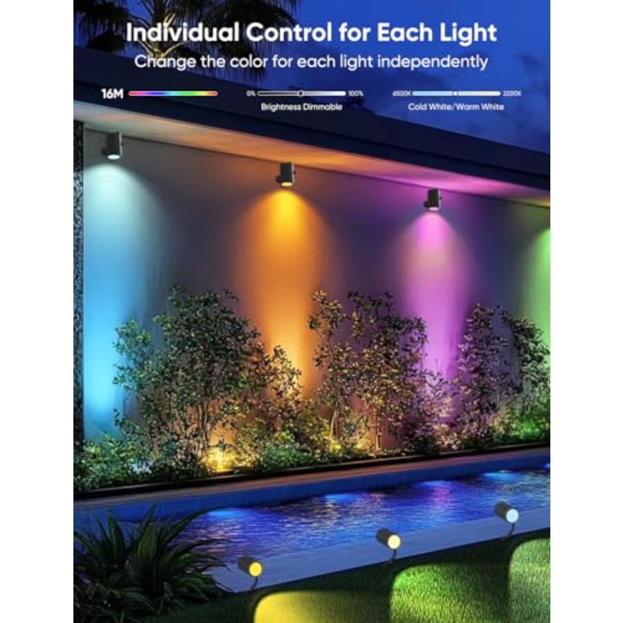 야외 스팟 조명 600lm, 스마트 조경 조명 키트,  - Outdoor Lighting Kits Low Voltage 리뷰 및 가격
