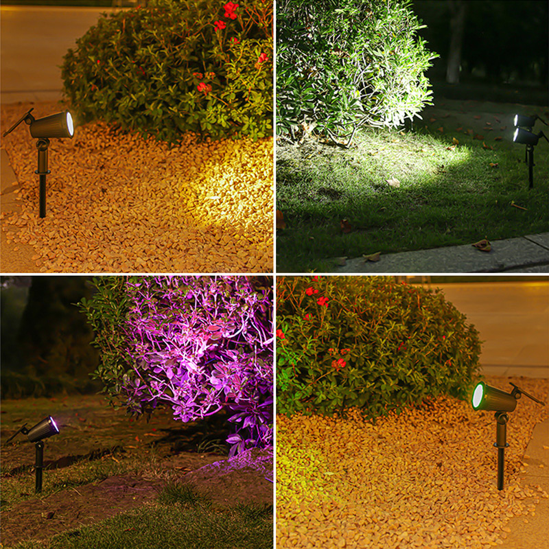 9개의 LED 태양광 스포트라이트(야외용), 3가지 조 - Outdoor Lighting Options 리뷰 및 가격