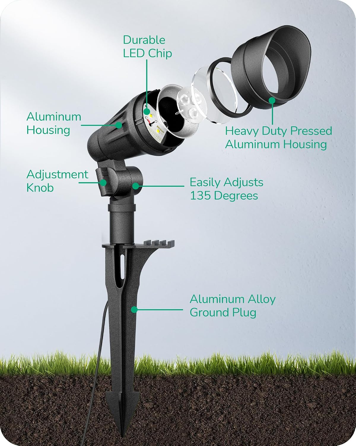 저전압 스포트라이트 알루미늄 하우징 야외 조명 ACDC - Outdoor Lighting Low Voltage 리뷰 및 가격
