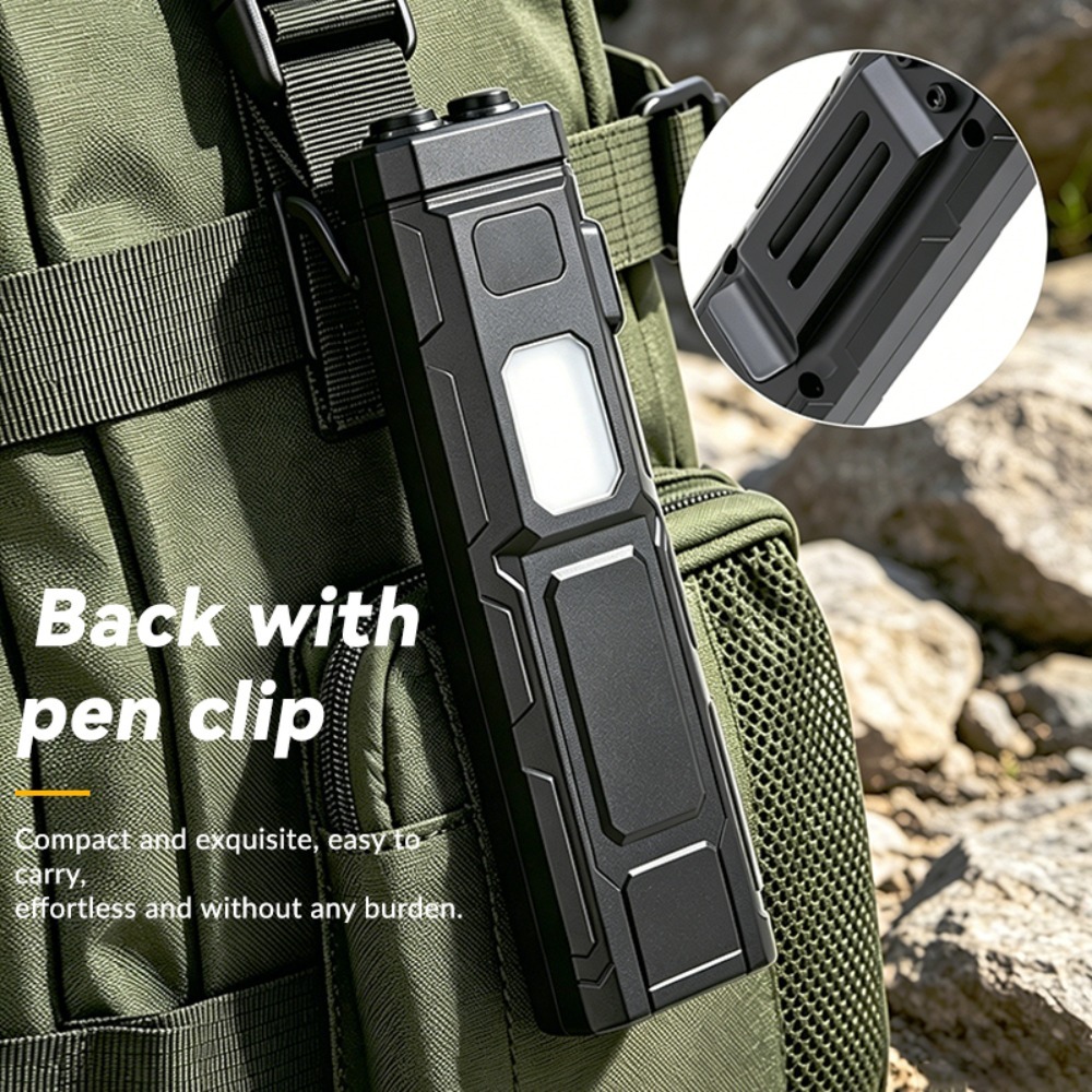 COB LED EDC 플래시라이트 펜 클립 포켓 토치  - Outdoor Lighting For Camping 리뷰 및 가격