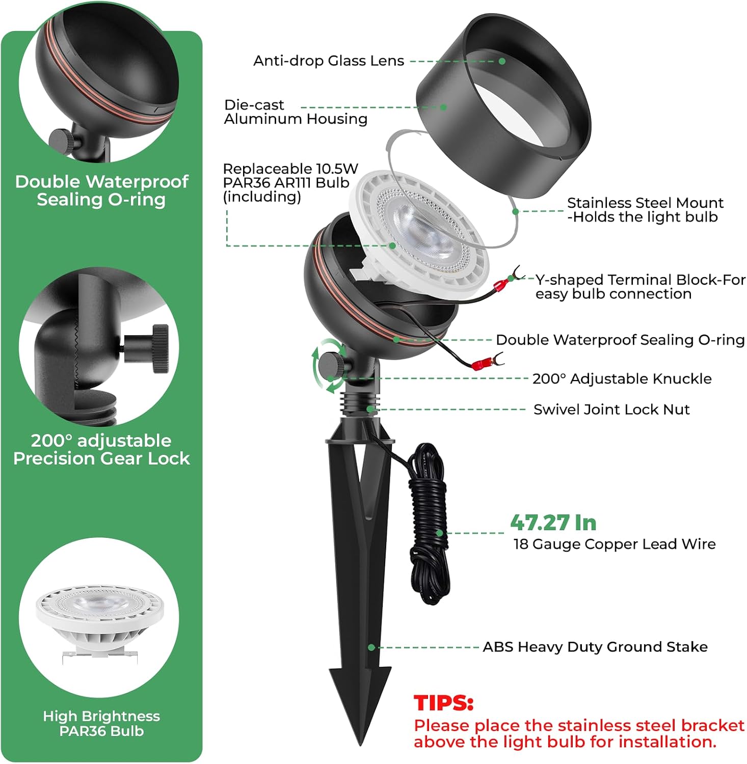 저전압 조경용 LED 투광등 12V 광각 야외 업라이트 - Led Flood Light 리뷰 및 가격