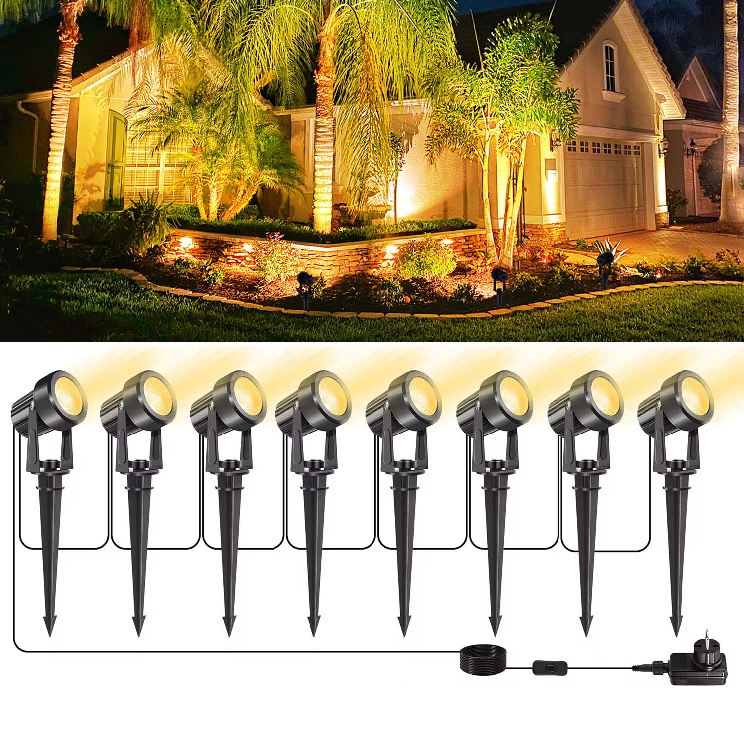 4/6/8LEDS 3000K 야외 스포트라이트 풍경 I - Outdoor Lighting Low Voltage 리뷰 및 가격