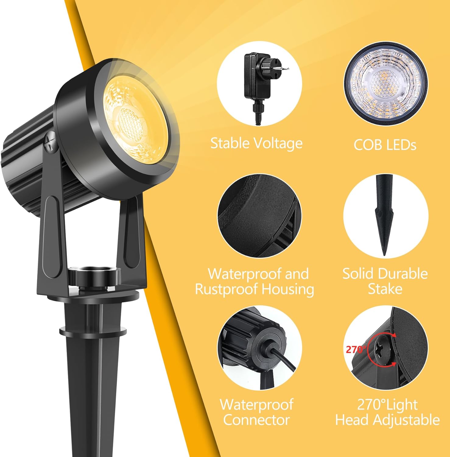 4/6/8LEDS 3000K 야외 스포트라이트 풍경 I - Outdoor Lighting Low Voltage 리뷰 및 가격