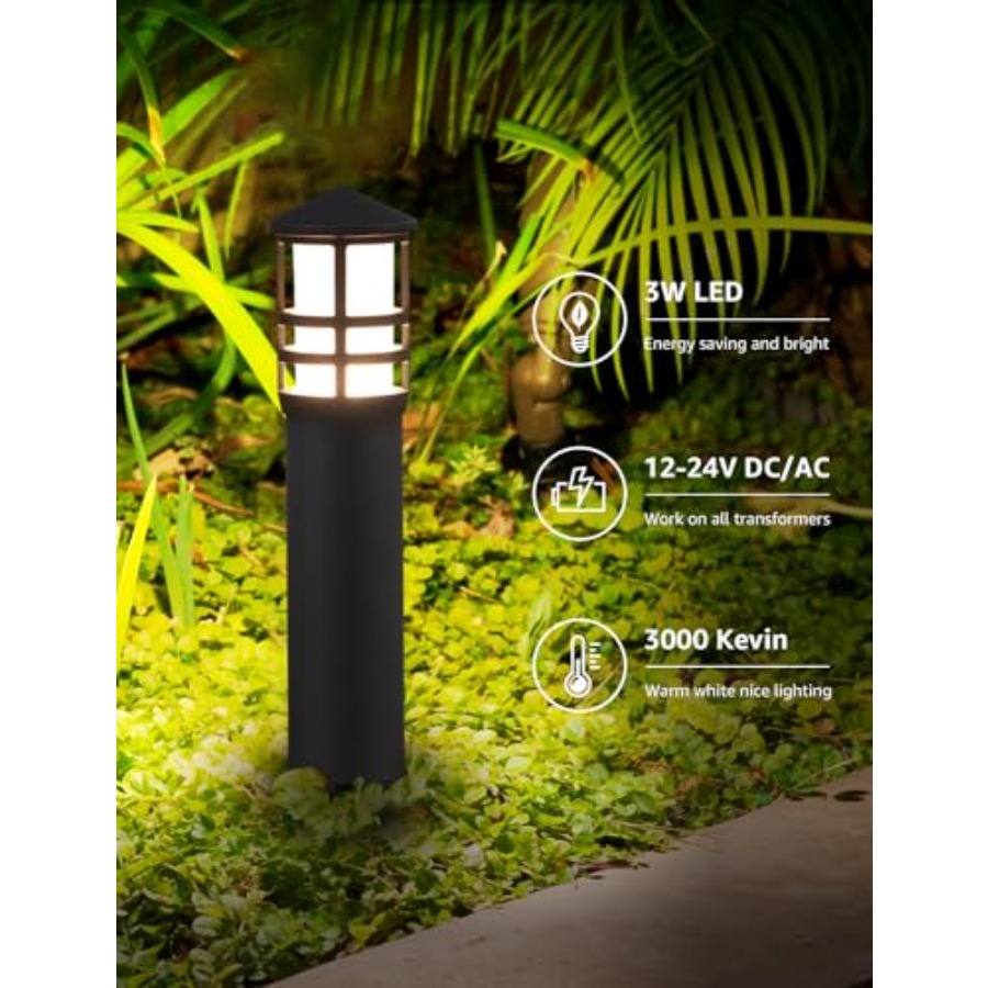4팩 저전압 경로 조명 3W 3000K 12-24V L - Outdoor Lighting Low Voltage 리뷰 및 가격