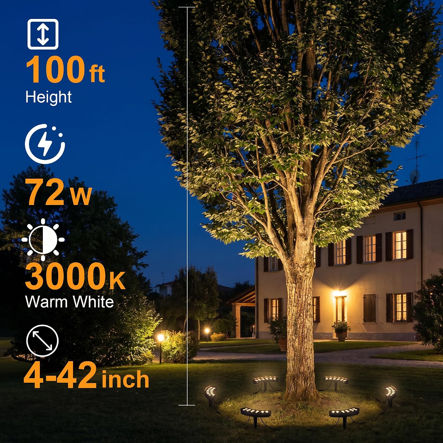 야외 링 트리 조명 6팩, 조경용 업라이팅 트리 조명, - Outdoor Lighting Low Voltage 리뷰 및 가격
