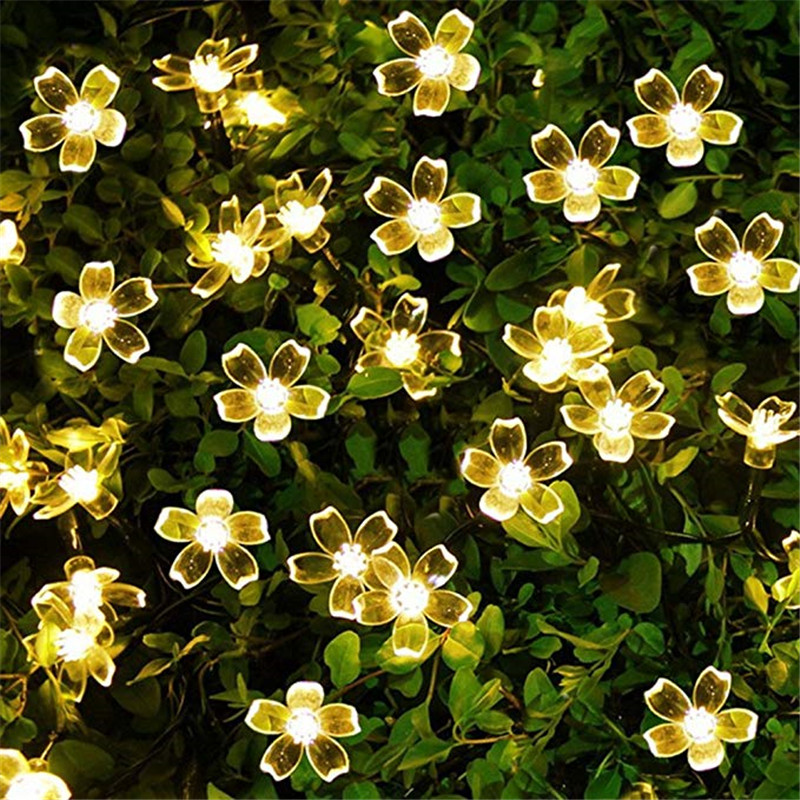 5m 7m 12m 22m 복숭아 꽃 태양 램프 전원 L - Outdoor Lighting Company 리뷰 및 가격