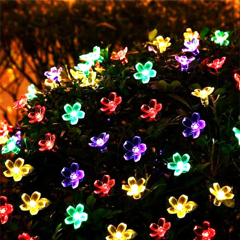 5m 7m 12m 22m 복숭아 꽃 태양 램프 전원 L - Outdoor Lighting Company 리뷰 및 가격