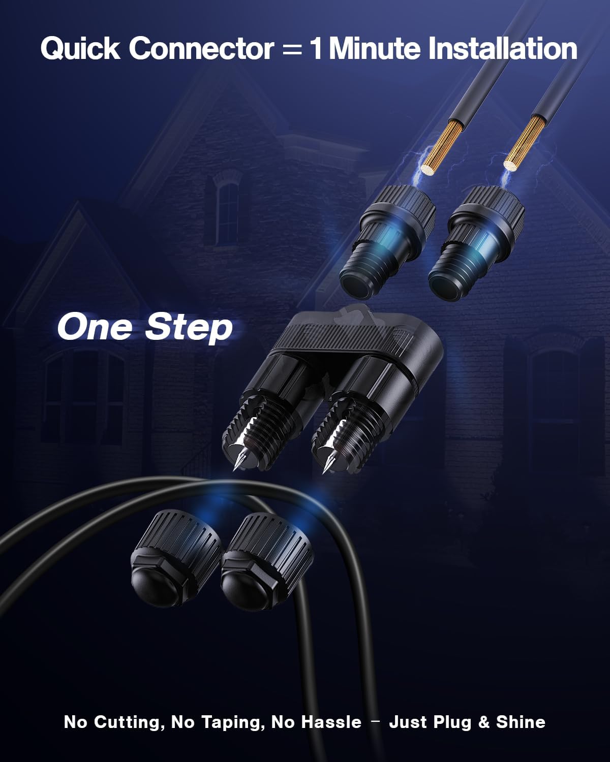 12팩 저전압 조경 조명용 패스트락 커넥터 5W LED - Outdoor Lighting Low Voltage 리뷰 및 가격