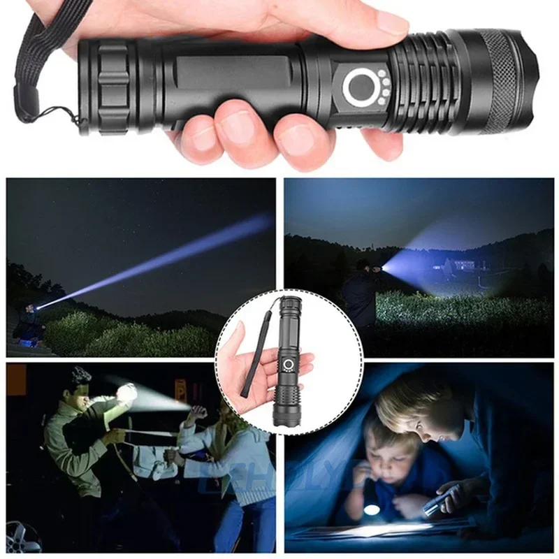 고출력 XHP70 LED 손전등 USB-C 충전식 토치 - Outdoor Lighting Ideas 리뷰 및 가격