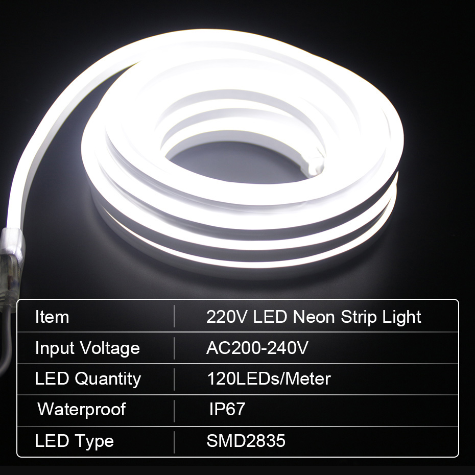 LED 네온 스트립 220V 2835 120 LED/m - Outdoor Lighting Ideas 리뷰 및 가격