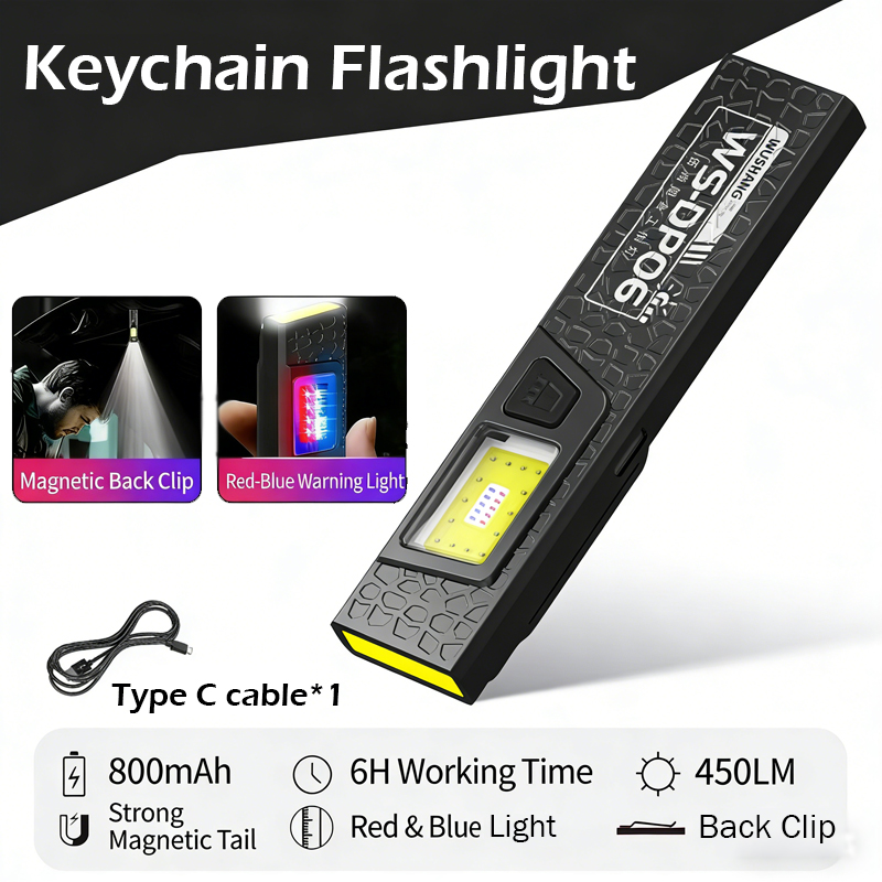 LED COB 손전등 유형 C 충전식 600LM 휴대용 - Led Flood Light 리뷰 및 가격